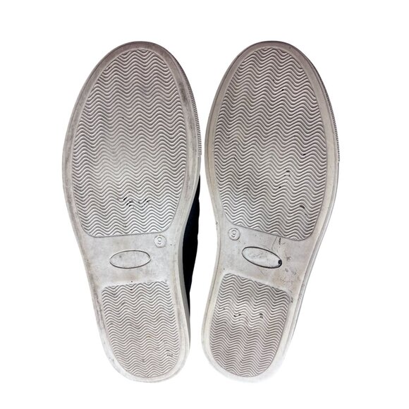 Brighton Embellished Slip-On Sneakers Size 9 Black Leather - Picture 8 of 8